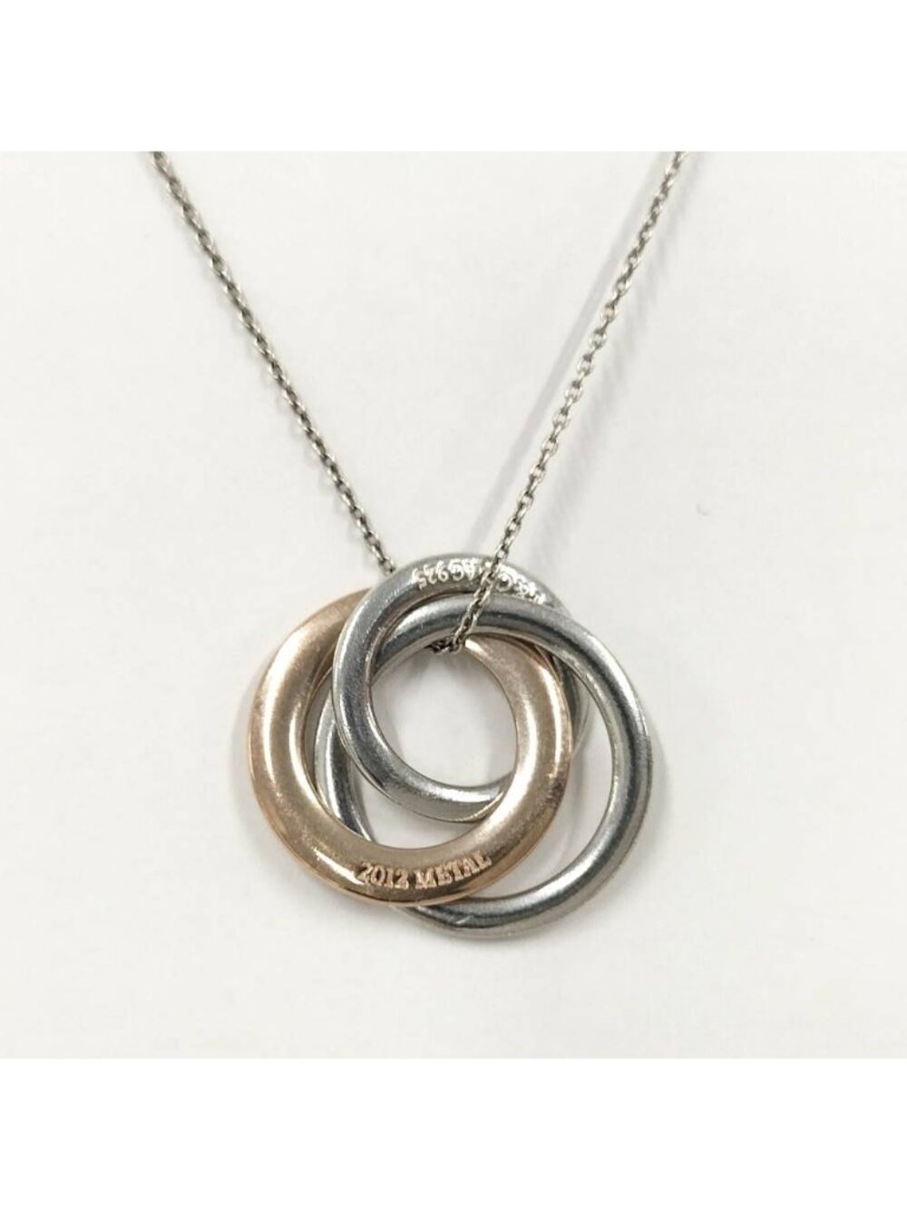 Tiffany & Co Interlocking Circle Necklace Silver
